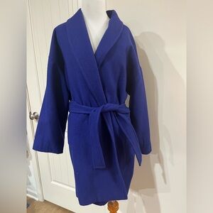 Narciso Rodriguez colbalt Blue belted coat